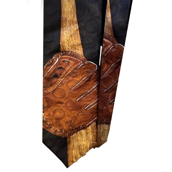 EVAN-PICONE Silk Baseball Tie 57”L 4”W • Freshly Dry Cleaned - Picture 3 of 6